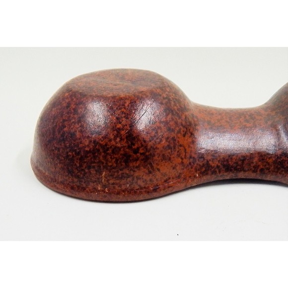 Glazed Clay Bird Motif Jelly Jam Condiment Set With Spoons Lids Primitive - Picture 7 of 8